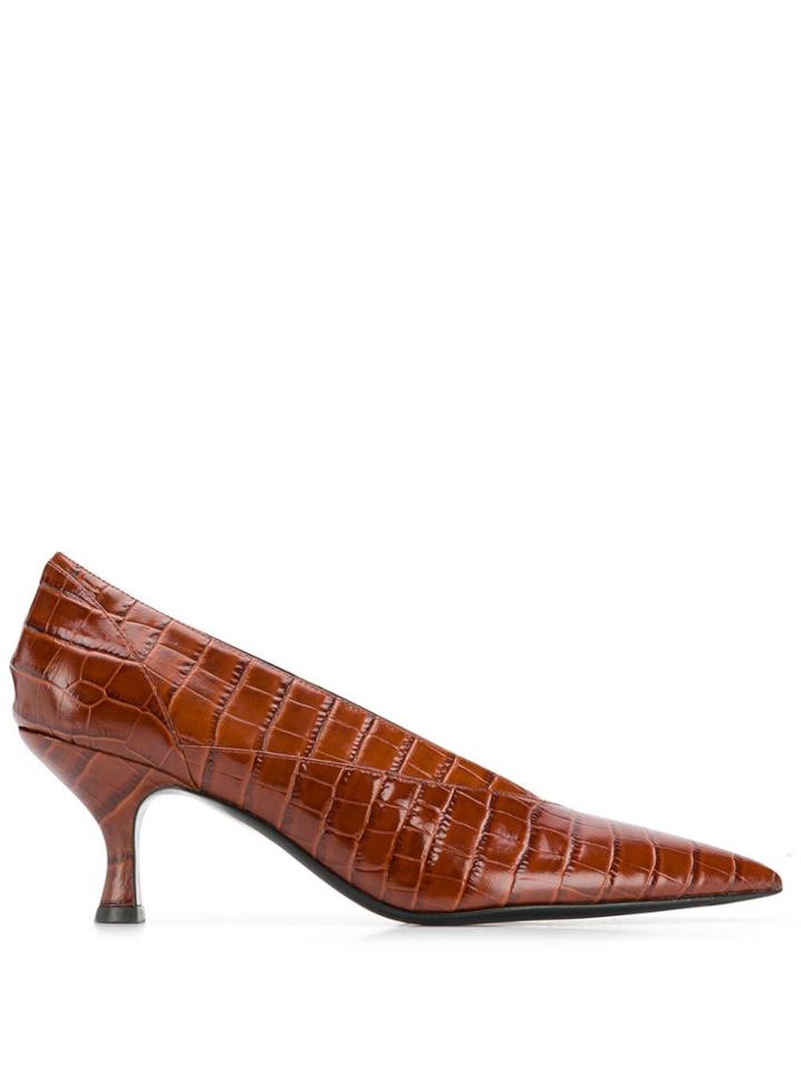 Erdem Pointed Pumps - Brown