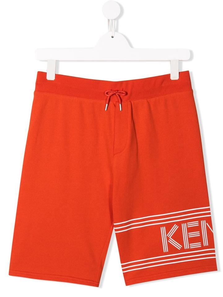 Kenzo Kids Printed Casual Shorts - Orange