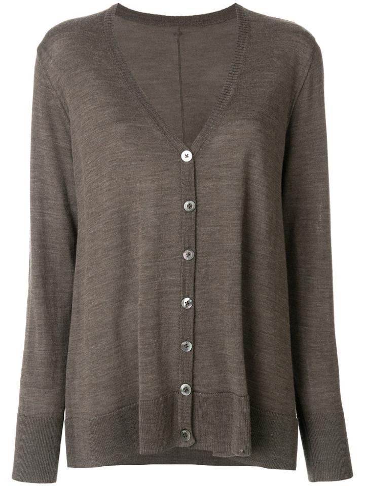 Sottomettimi Fitted Button-down Cardigan - Brown