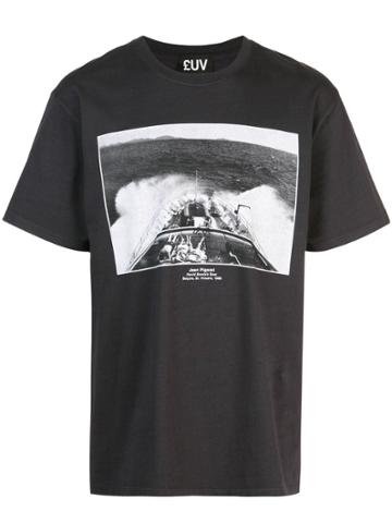Luv Collections Graphic Boat Print T-shirt - Black