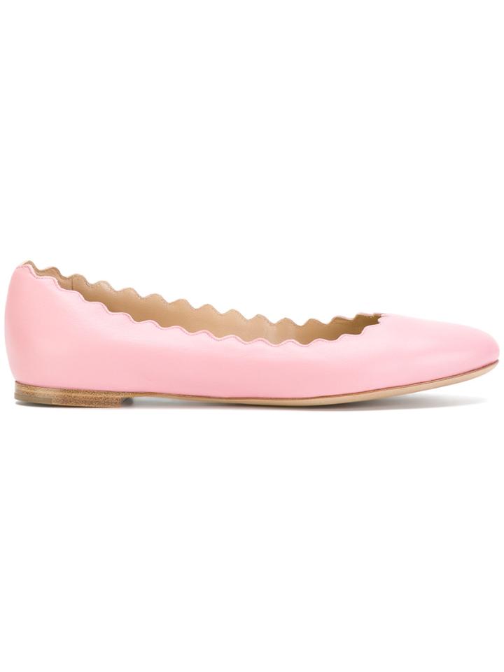 Chloé Lauren Ballerina Shoes - Pink & Purple