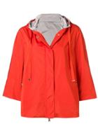 Herno Drawstring Hood Jacket - Orange