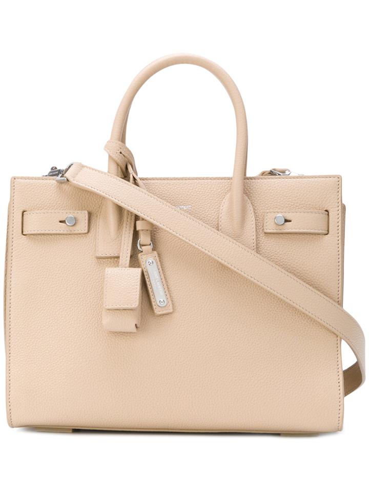 Saint Laurent Toy Sac De Jour Tote - Nude & Neutrals