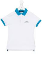 Aston Martin Kids - Logo Print Polo Shirt - Kids - Cotton - 8 Yrs, White