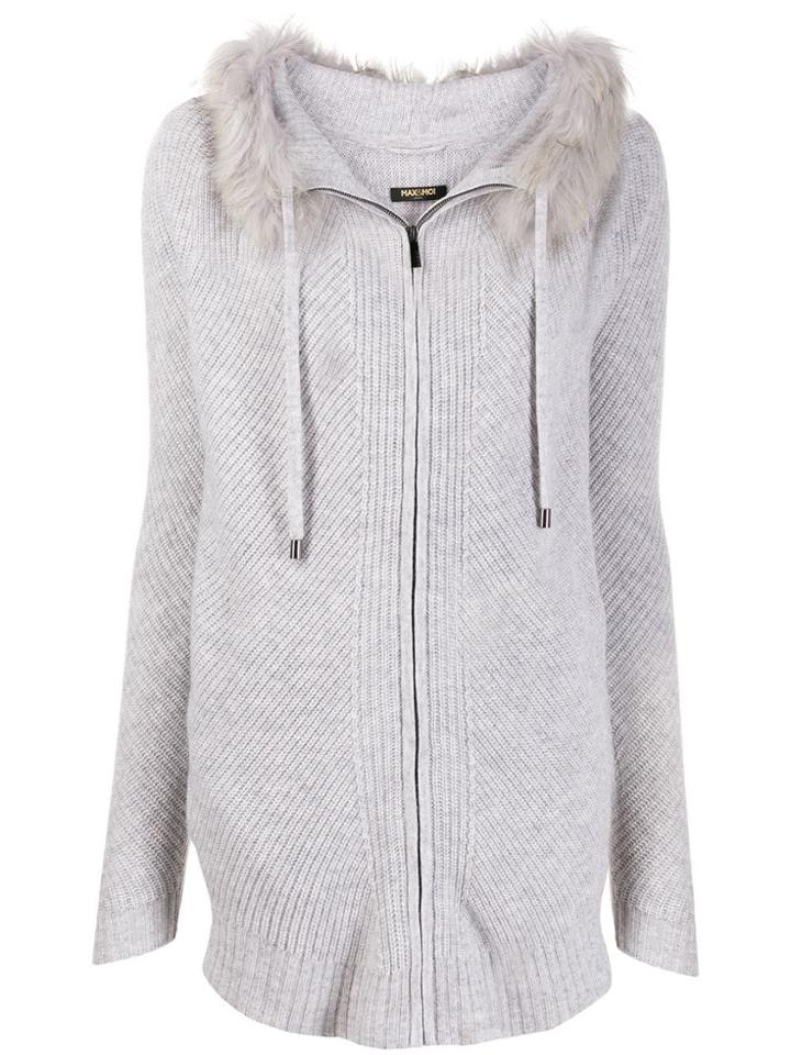 Max & Moi Felicie Hooded Cardigan - Grey