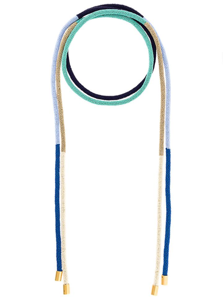 Marni Beaded Lariat Necklace - Multicolour