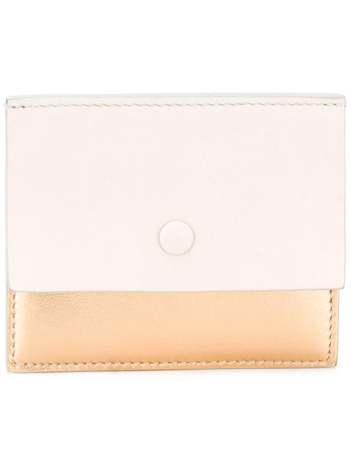 Corto Moltedo Bi-fold Card Wallet - Metallic