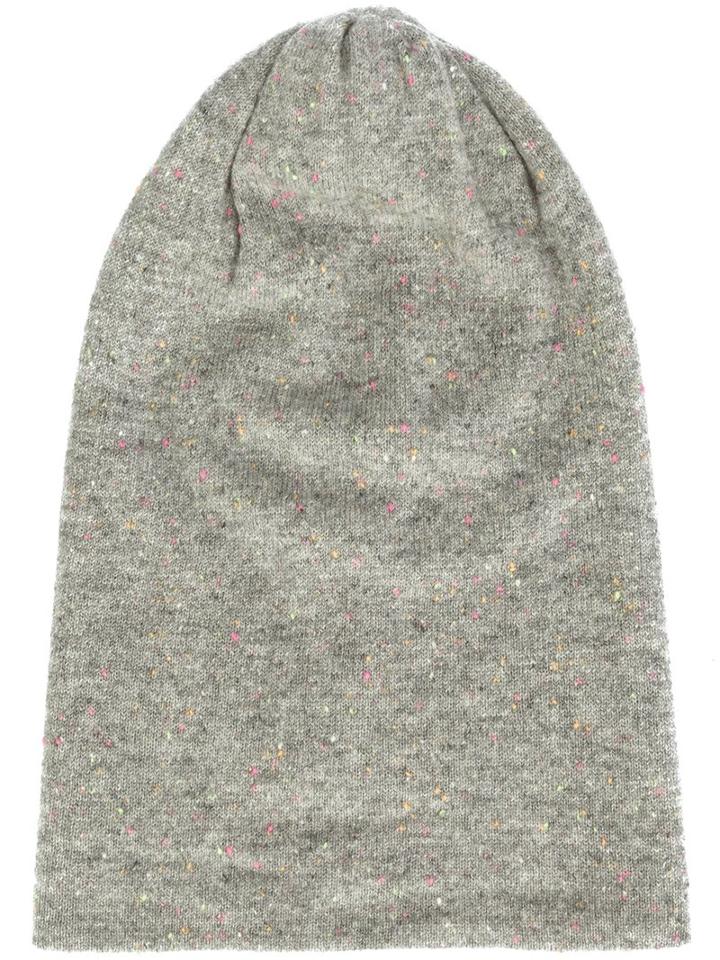 Thomas Wylde Cashmere 'deadhead' Beanie, Women's, Grey, Cashmere