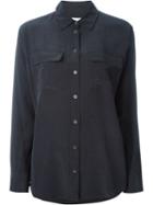 Equipment Front Pocket Shirt, Women's, Size: Xl, Black, Silk