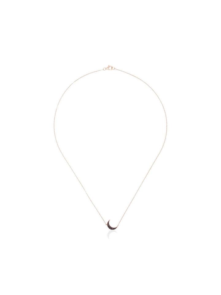 Andrea Fohrman Mini Crescent Diamond Necklace - Gold
