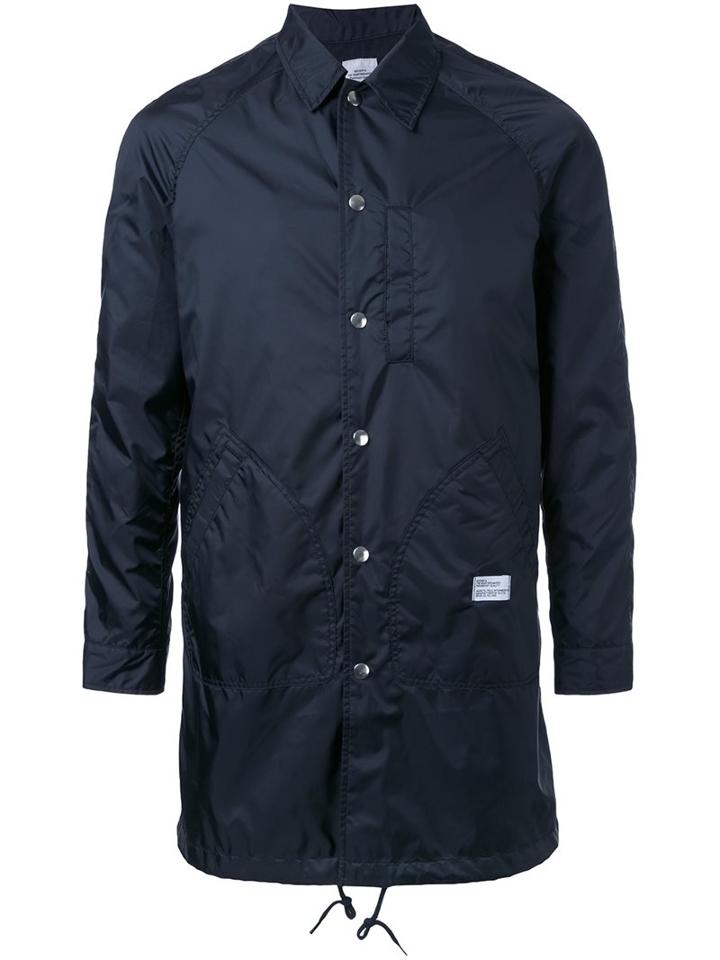 Bedwin & The Heartbreakers Back Logo Raincoat, Men's, Size: 3, Black, Nylon