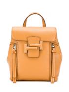 Tod's Classic Foldover Backpack - Neutrals
