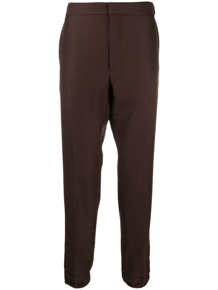 Ermenegildo Zegna Slim Fit Tailored Trousers - Brown
