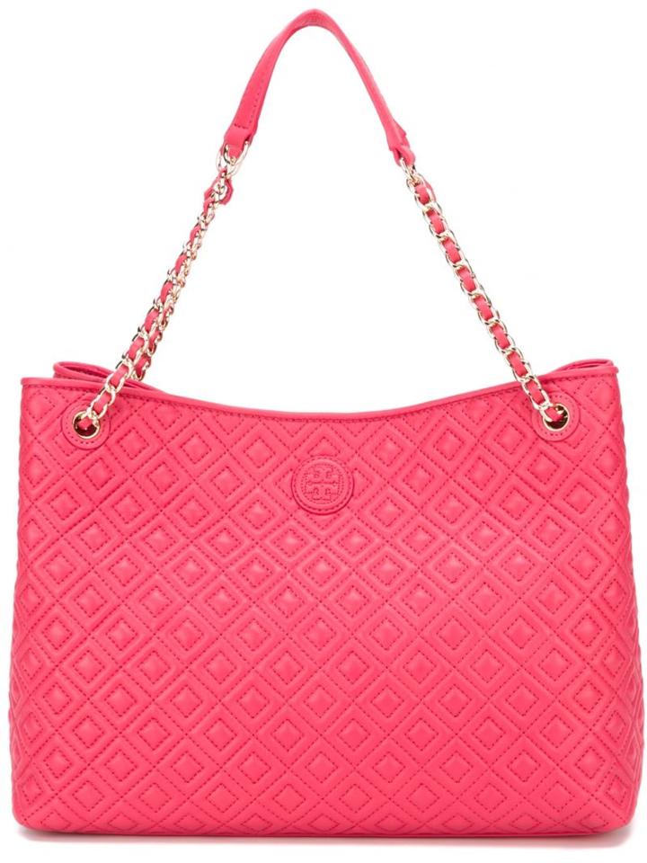 Tory Burch Quilted Tote, Women's, Pink/purple