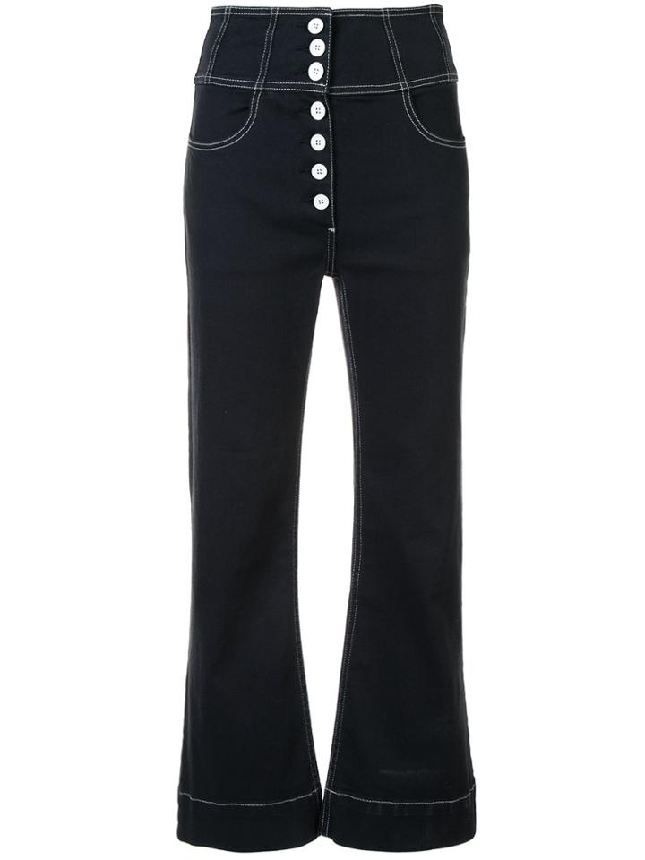Ulla Johnson High-waisted Button Jeans - Black