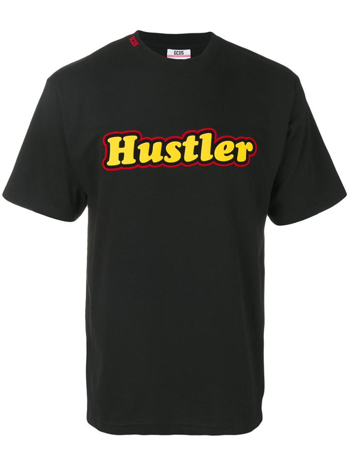 Gcds Slogan T-shirt - Black