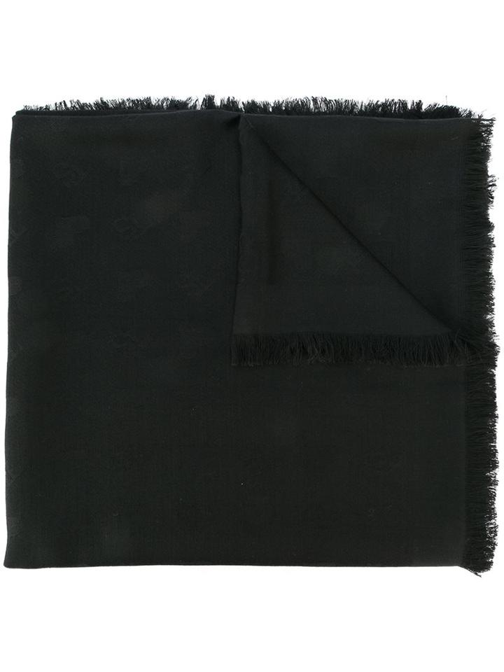 Twin-set Jacquard Keffiyeh Scarf, Women's, Black, Viscose