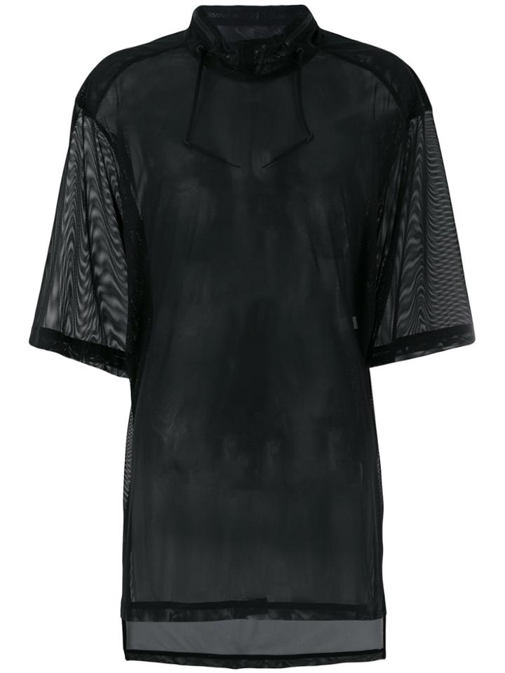 Y-3 Mesh Hooded Top - Black
