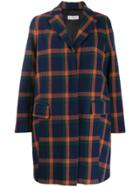 Alberto Biani Checked Jacket - Blue