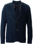 Lanvin Classic Cardi-blazer, Men's, Size: 50, Blue, Polyamide/spandex/elastane/viscose/wool