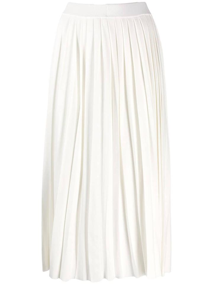 Enföld Pleated Midi Skirt - White