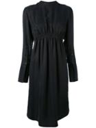 Band Collar Shirt Dress - Women - Cotton/polyamide/spandex/elastane - Xs, Black, Cotton/polyamide/spandex/elastane, Neil Barrett