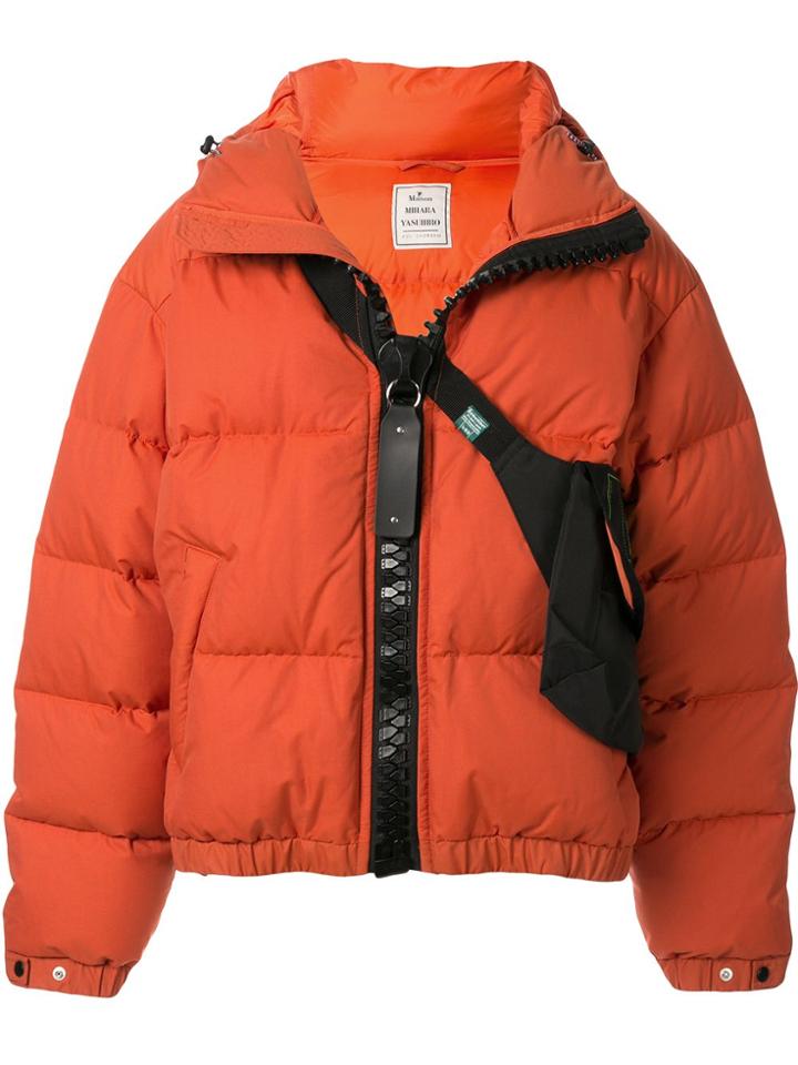 Maison Mihara Yasuhiro Crossbody Bag Puffer Jacket - Orange