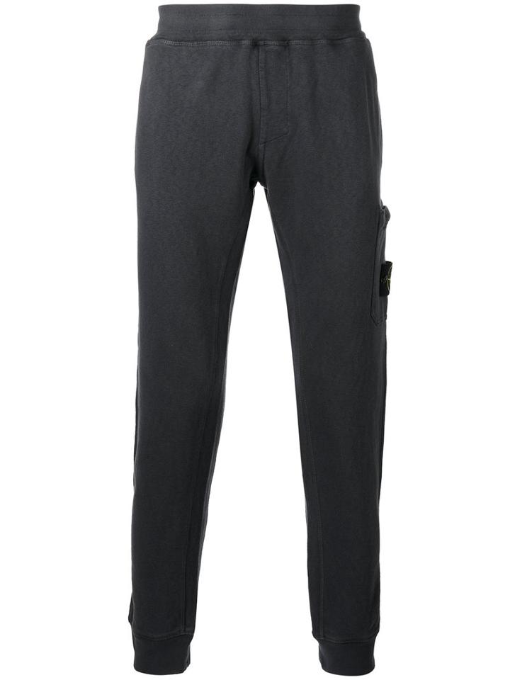 Stone Island - Patch Pocket Track Pants - Men - Cotton - L, Grey, Cotton