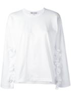 Comme Des Garçons Comme Des Garçons Frilled Detail Sweatshirt - White