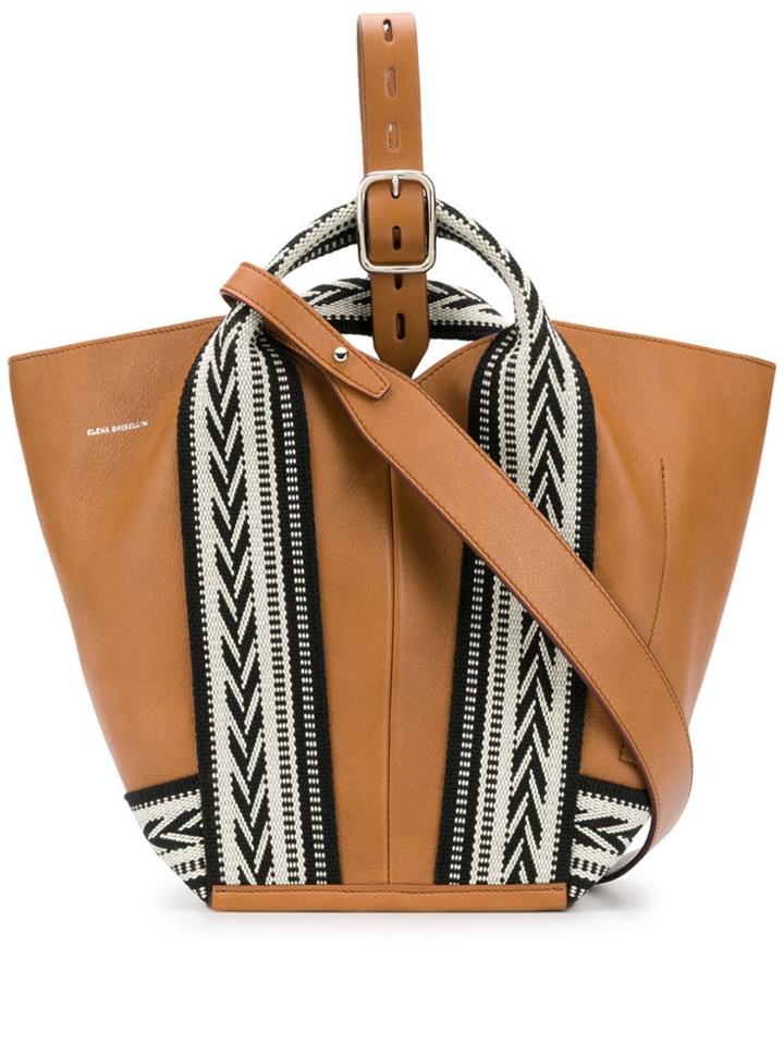 Elena Ghisellini Vanity M Maya Bag - Brown