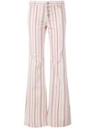 Nili Lotan Ely Striped Trousers - White