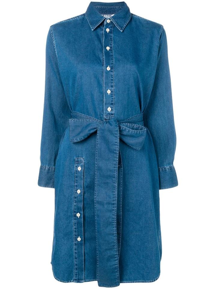 Acne Studios Loose Fit Shirt Dress - Blue