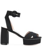 Stuart Weitzman Carmina Sandals - Black