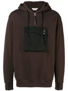 Alyx Contrast-patch Hooded Sweatshirt - Brown