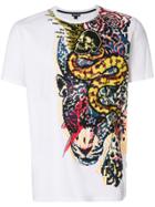 Just Cavalli Patterned T-shirt - White
