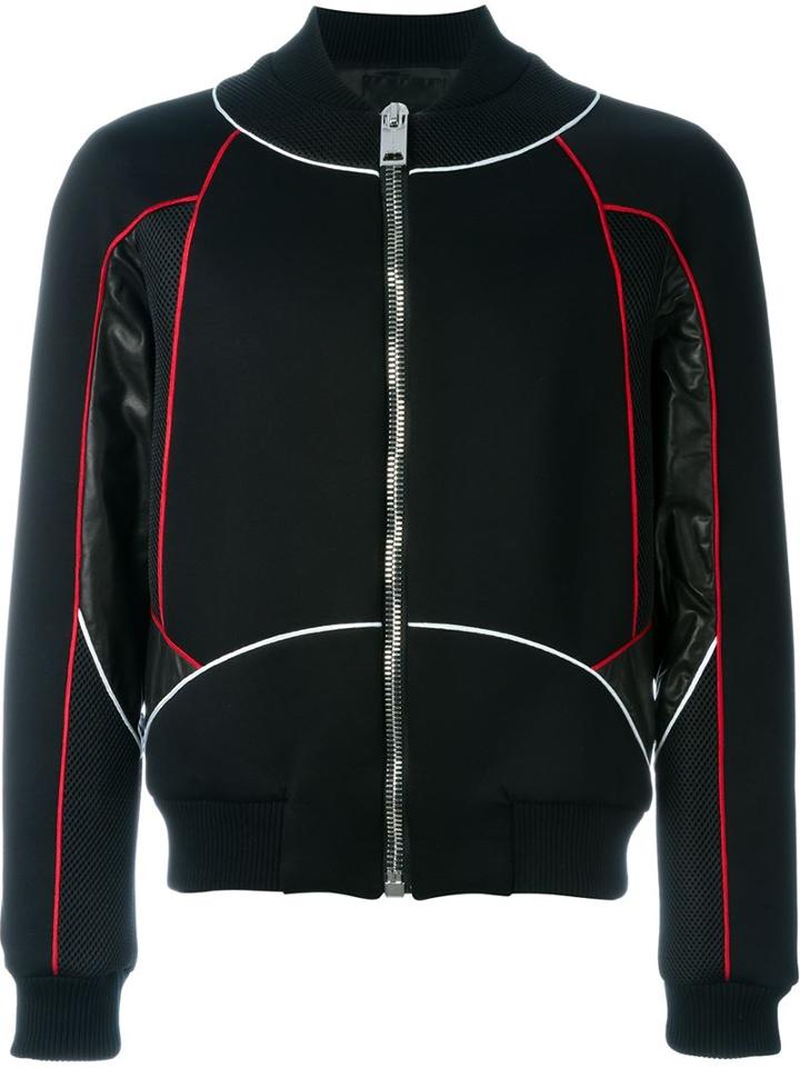 Les Hommes Panelled Bomber Jacket