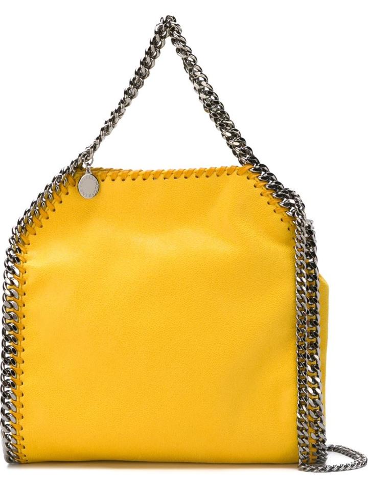 Stella Mccartney Mini 'falabella' Tote, Women's, Yellow/orange