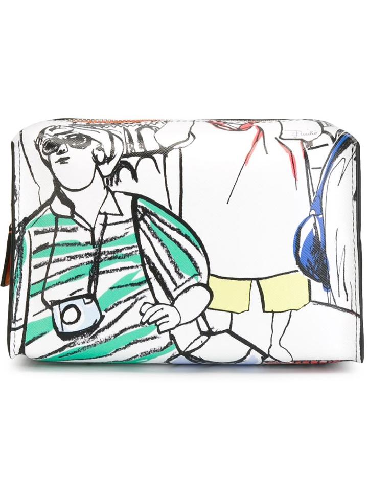 Emilio Pucci Illustrated Zip Wallet