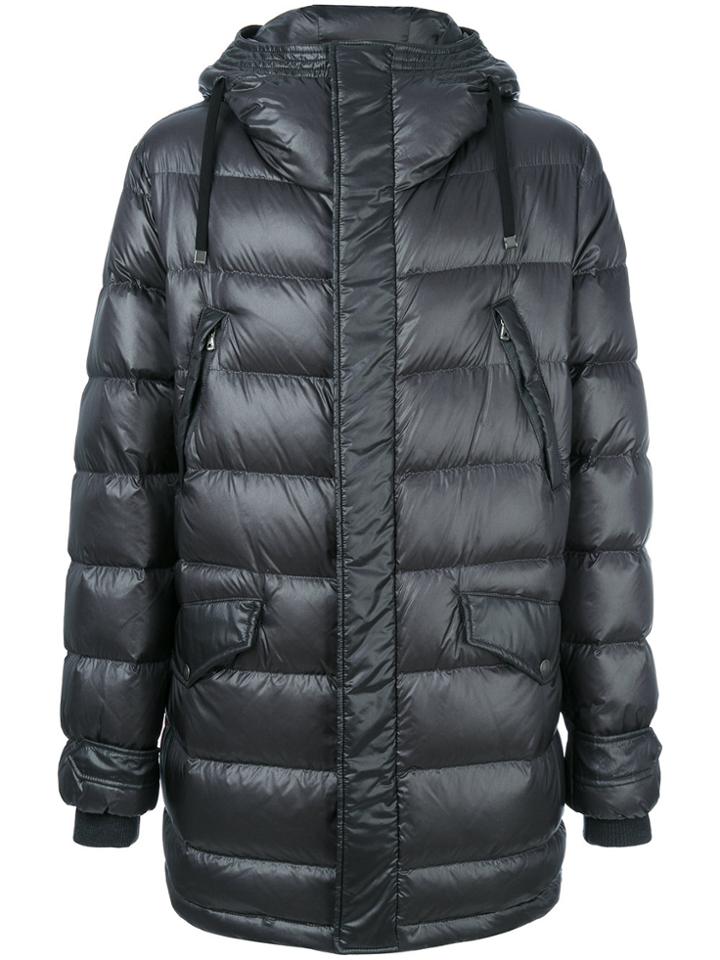 Dolce & Gabbana Crown Quilted Parka Coat - Green