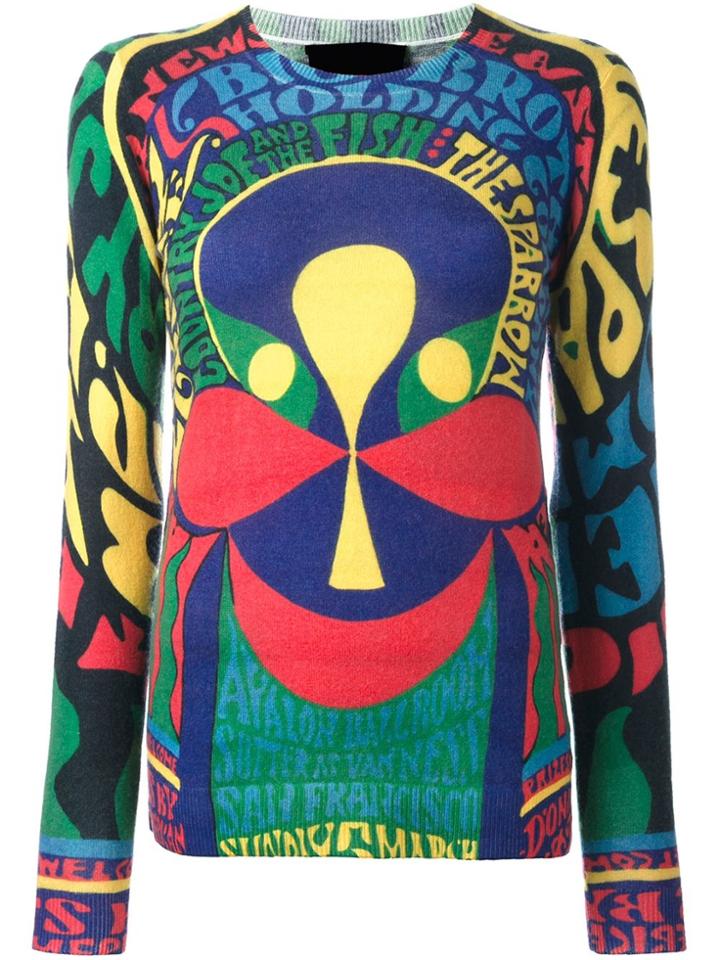Ultràchic 70's Print Knitted Top - Multicolour