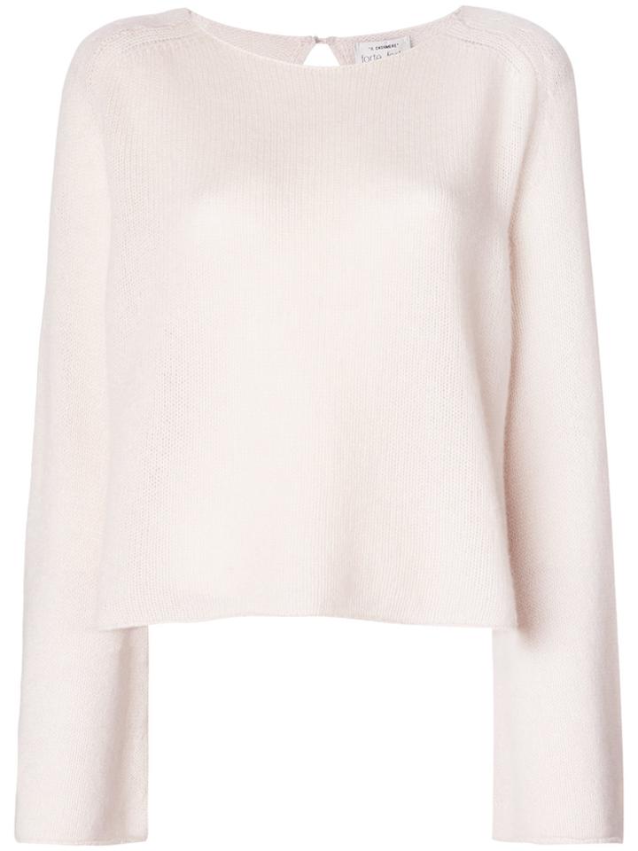Forte Forte Cable Knit Detail Sweater - Nude & Neutrals