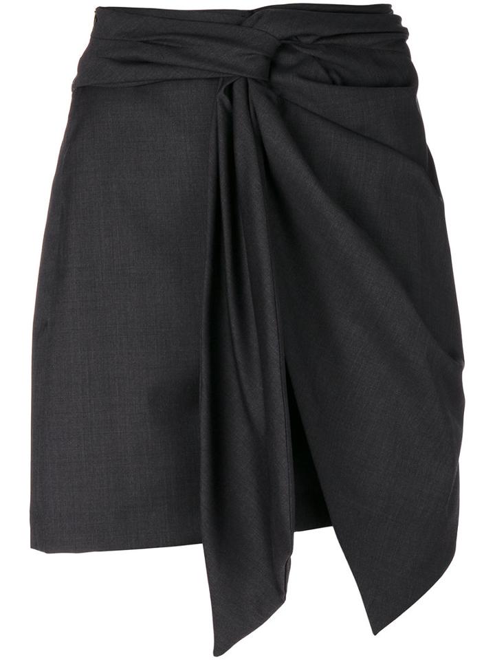Isabel Marant Étoile - Nima Skirt - Women - Virgin Wool - 42, Grey, Virgin Wool