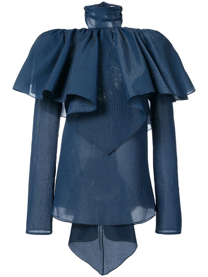 Rosie Assoulin Napkin Blouse - Blue