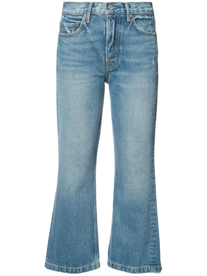 Grlfrnd Linda Pop Crop Jeans - Blue