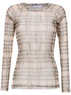 Mara Mac Tulle Printed Top - Nude & Neutrals