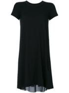 Sacai Contrast Panel T-shirt Dress - Black