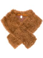 Sies Marjan Jordi Shearling Shrug - Brown