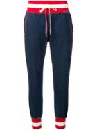 Karl Lagerfeld Striped Detail Jogging Trousers - Blue