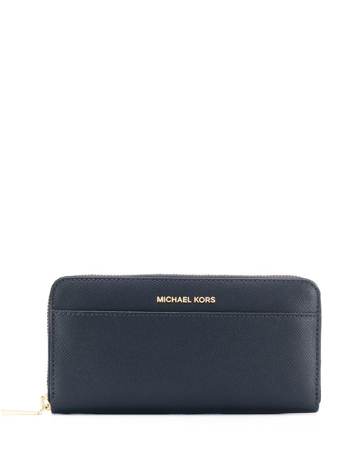 Michael Michael Kors Zip-around Wallet - Blue