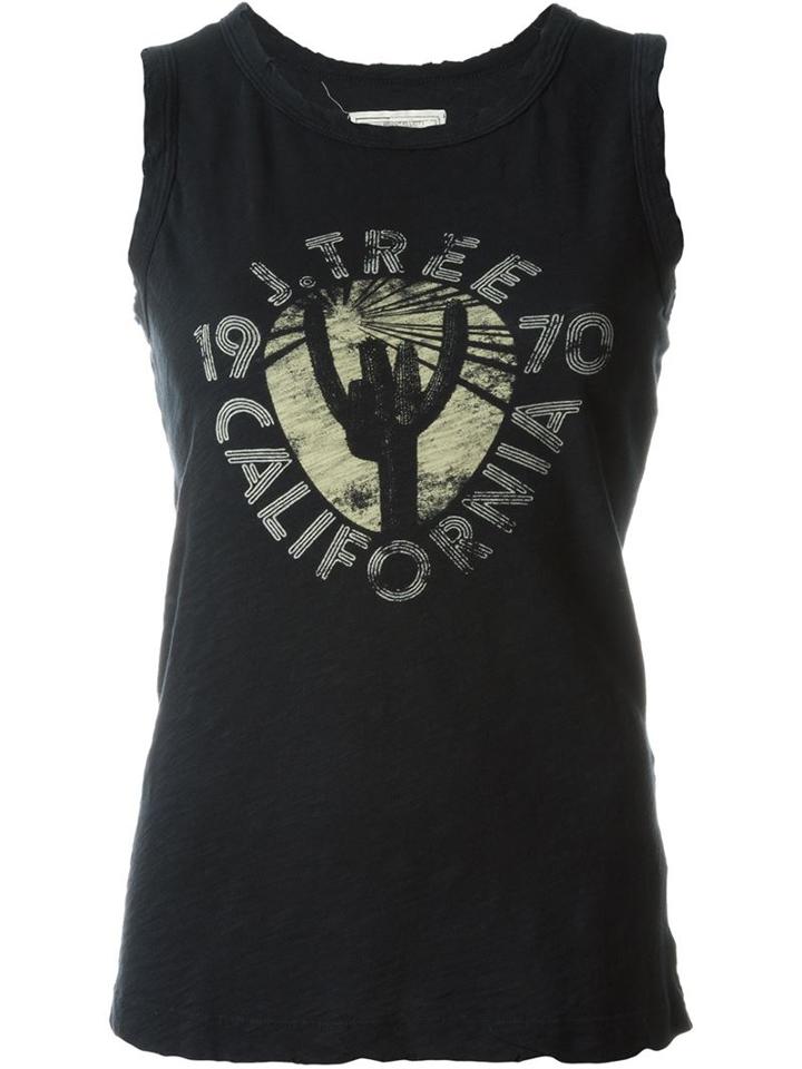 Current/elliott The Muscle Tank Top, Women's, Size: 2, Black, Cotton